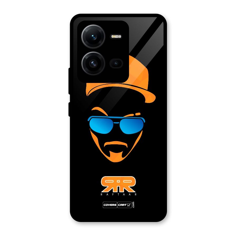 Special Raftaar Edition Orange Glass Back Case for Vivo V25