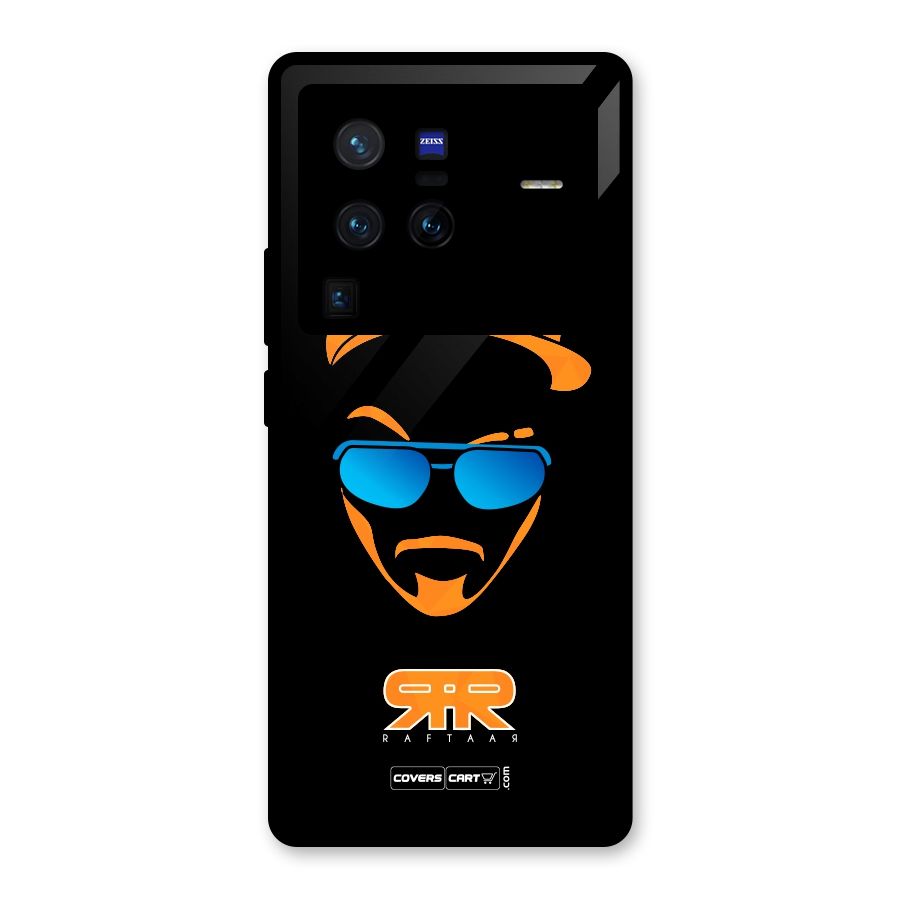 Special Raftaar Edition Orange Glass Back Case for Vivo X80 Pro