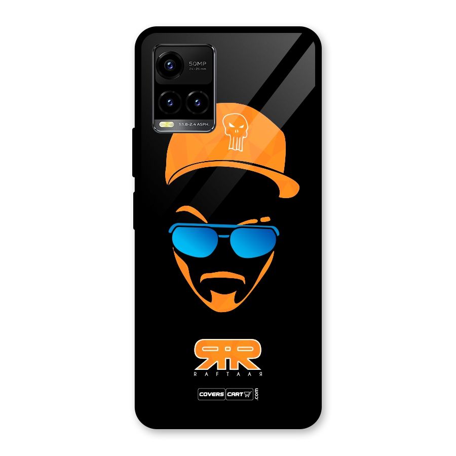 Special Raftaar Edition Orange Glass Back Case for Vivo Y21T