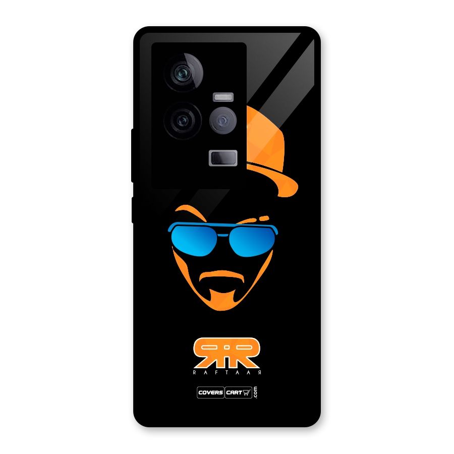 Special Raftaar Edition Orange Glass Back Case for Vivo iQOO 11 5G