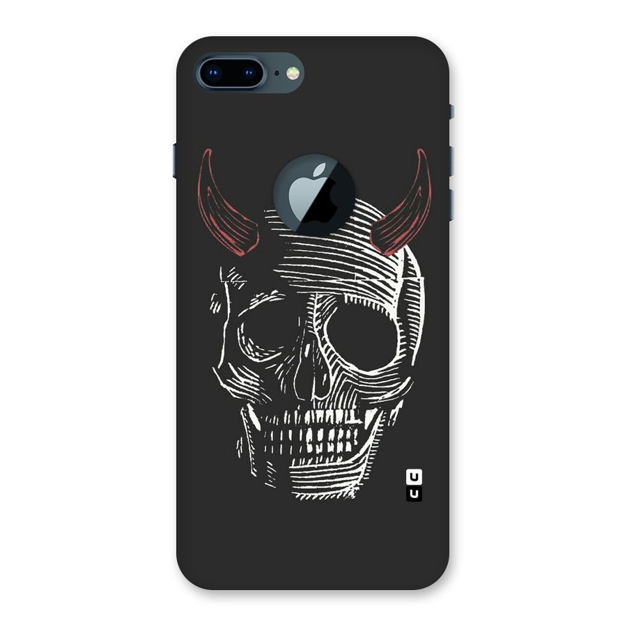 Spooky Face Back Case for iPhone 7 Plus Logo Cut