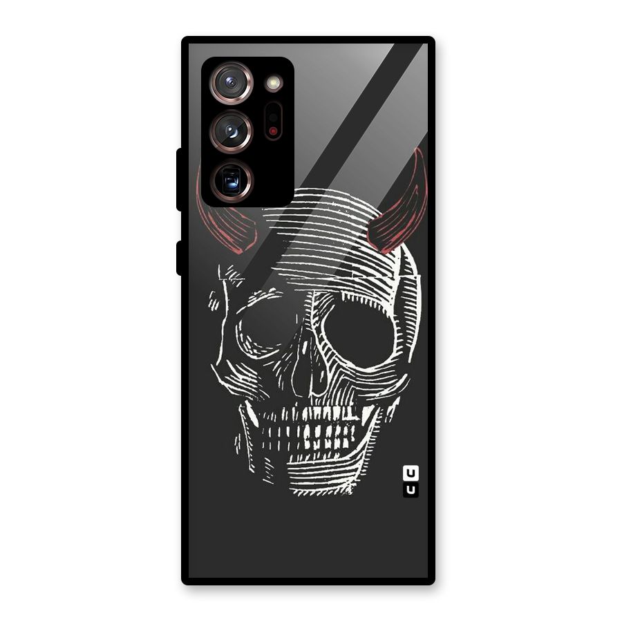 Spooky Face Glass Back Case for Galaxy Note 20 Ultra 5G