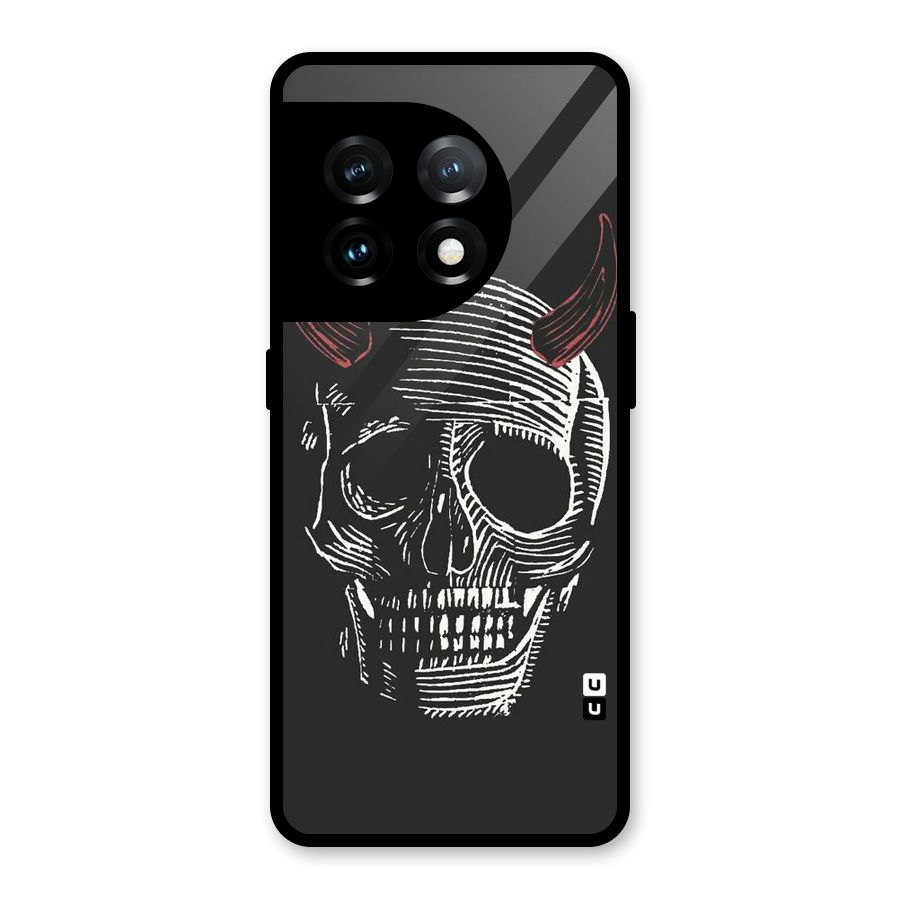 Spooky Face Glass Back Case for OnePlus 11