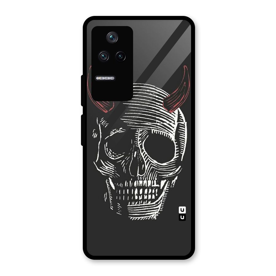 Spooky Face Glass Back Case for Poco F4 5G