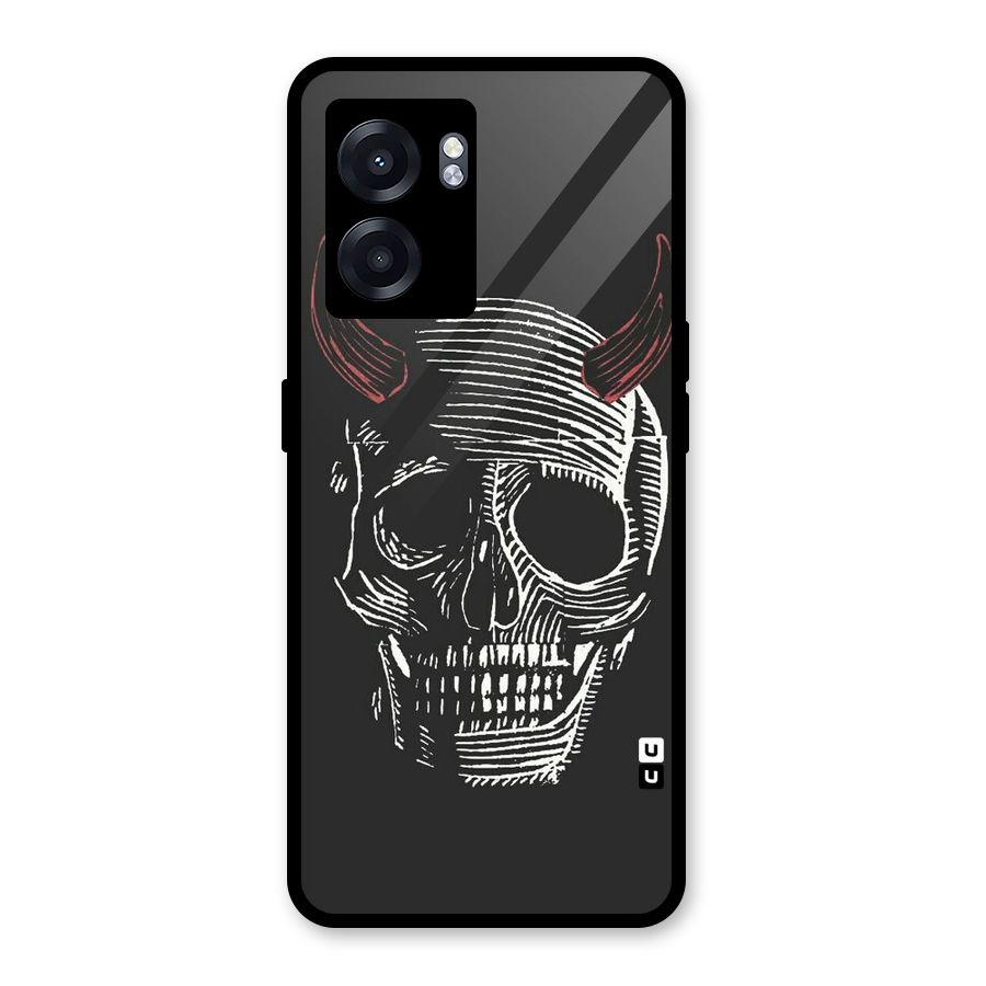 Spooky Face Glass Back Case for Realme Narzo 50 5G