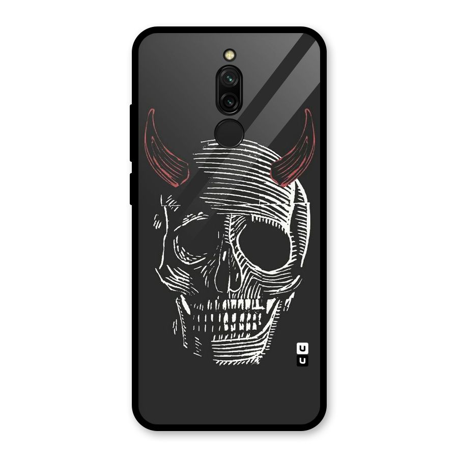 Spooky Face Glass Back Case for Redmi 8