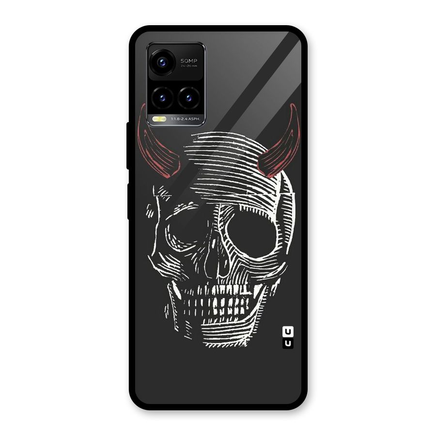 Spooky Face Glass Back Case for Vivo Y21T