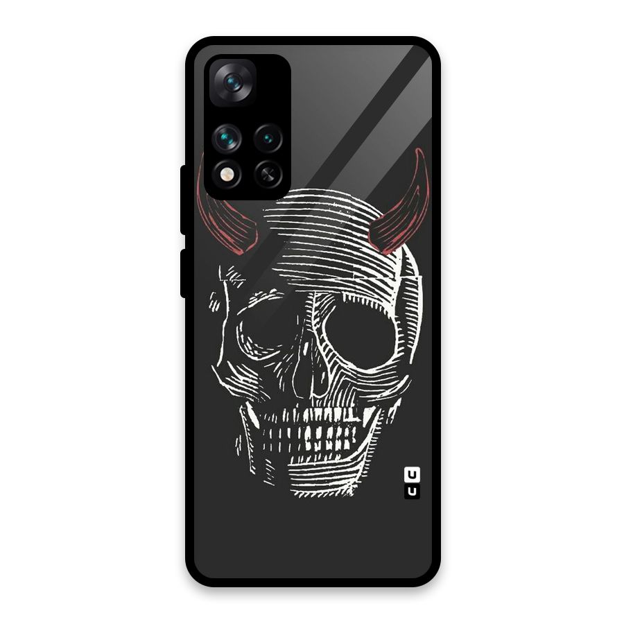 Spooky Face Glass Back Case for Xiaomi 11i HyperCharge 5G