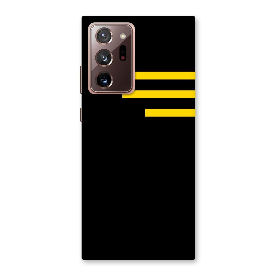 Sports Yellow Stripes Back Case for Galaxy Note 20 Ultra