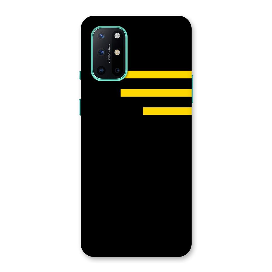 Sports Yellow Stripes Back Case for OnePlus 8T