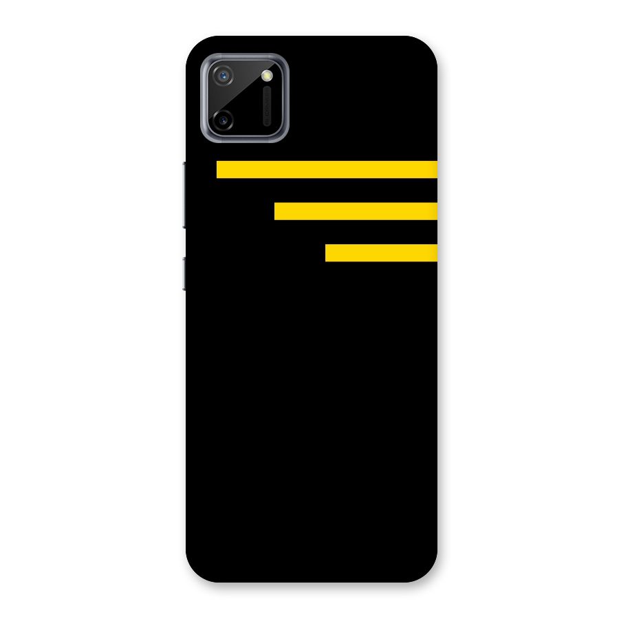 Sports Yellow Stripes Back Case for Realme C11