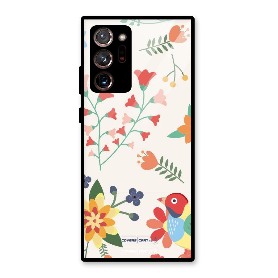 Spring Flowers Glass Back Case for Galaxy Note 20 Ultra 5G