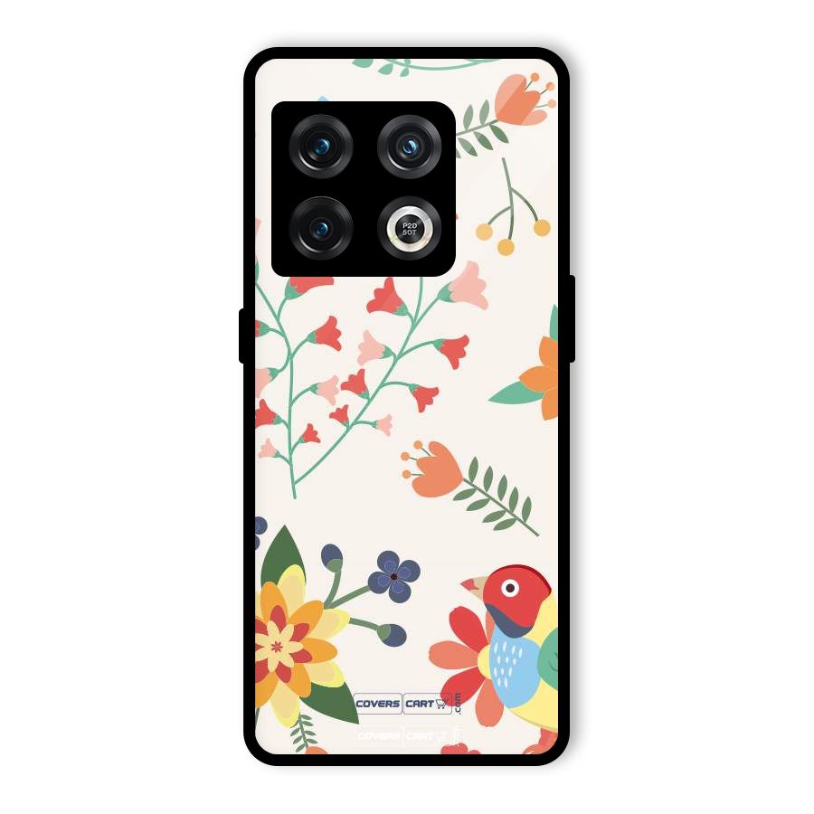Spring Flowers Glass Back Case for OnePlus 10 Pro 5G
