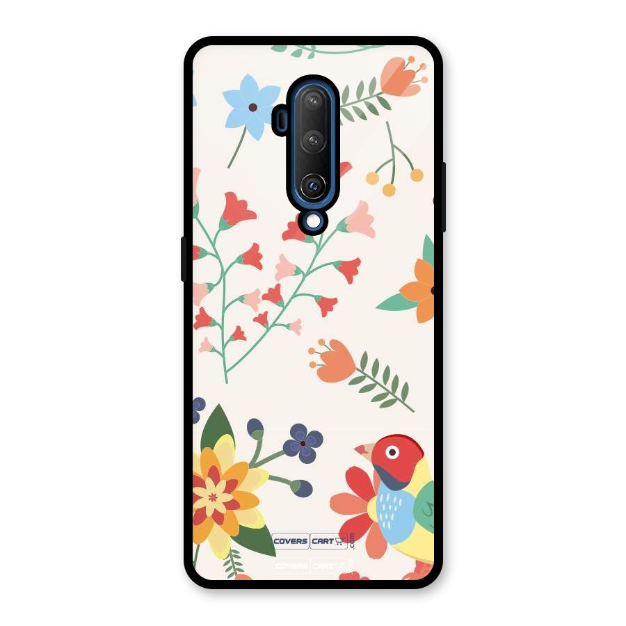 Spring Flowers Glass Back Case for OnePlus 7T Pro