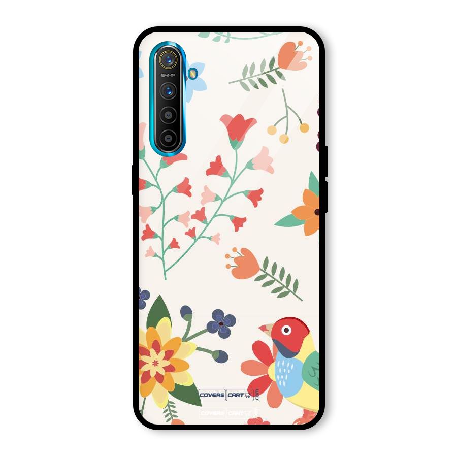 Spring Flowers Glass Back Case for Realme X2