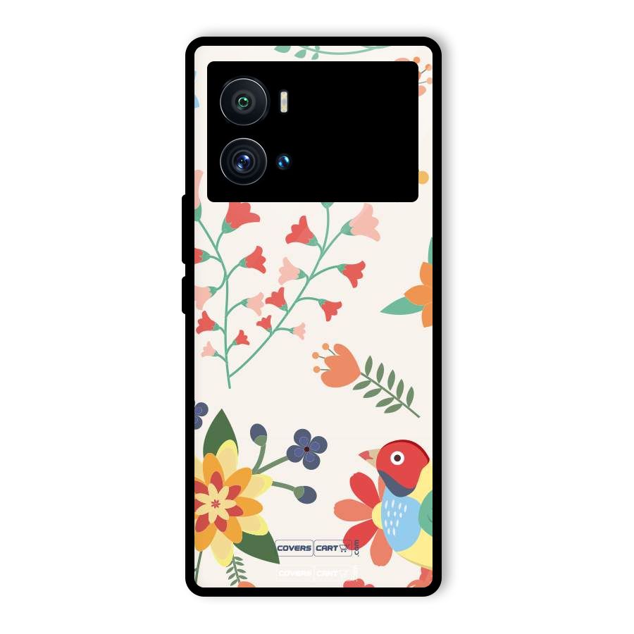 Spring Flowers Glass Back Case for Vivo iQOO 9 Pro