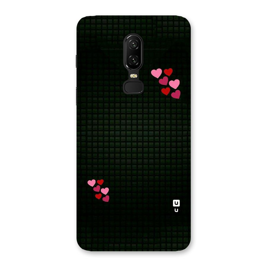 Square and Hearts Back Case for OnePlus 6