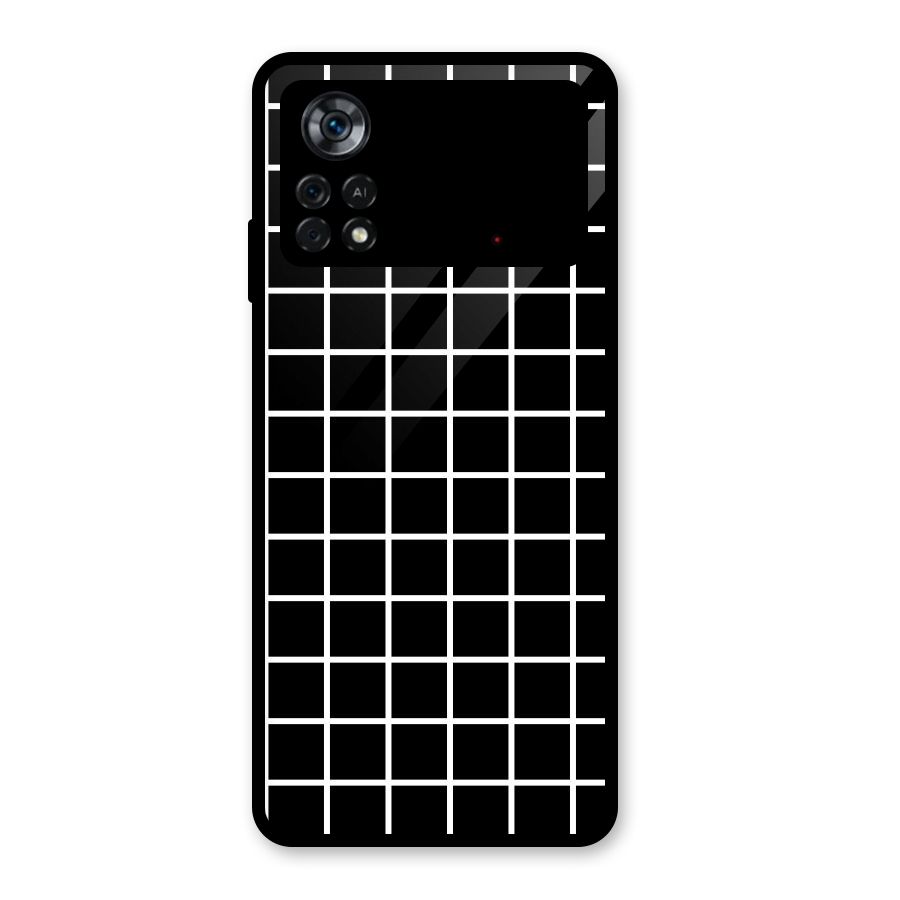 Square Puzzle Glass Back Case for Poco X4 Pro 5G