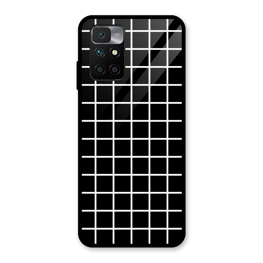 Square Puzzle Glass Back Case for Redmi 10 Prime