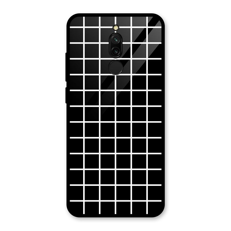Square Puzzle Glass Back Case for Redmi 8