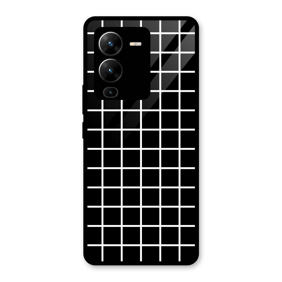 Square Puzzle Glass Back Case for Vivo V25 Pro