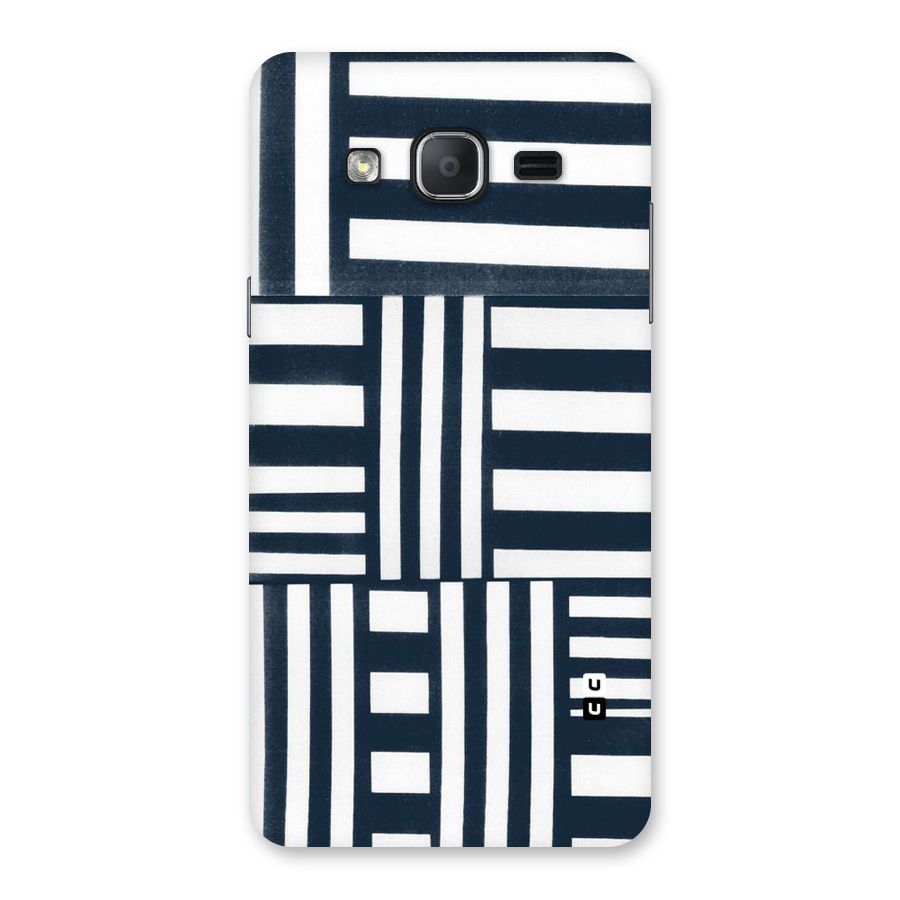 Square  Stripes Back Case for Galaxy On7 2015