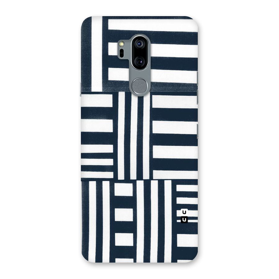 Square  Stripes Back Case for LG G7