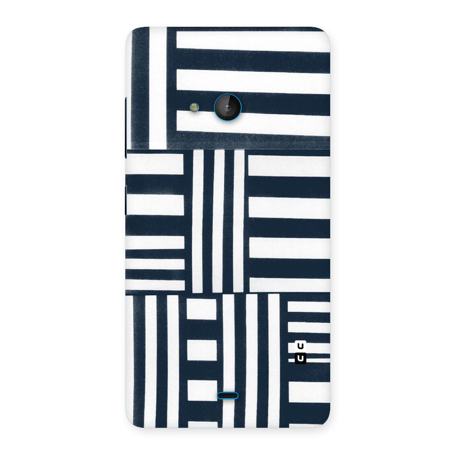 Square  Stripes Back Case for Lumia 540