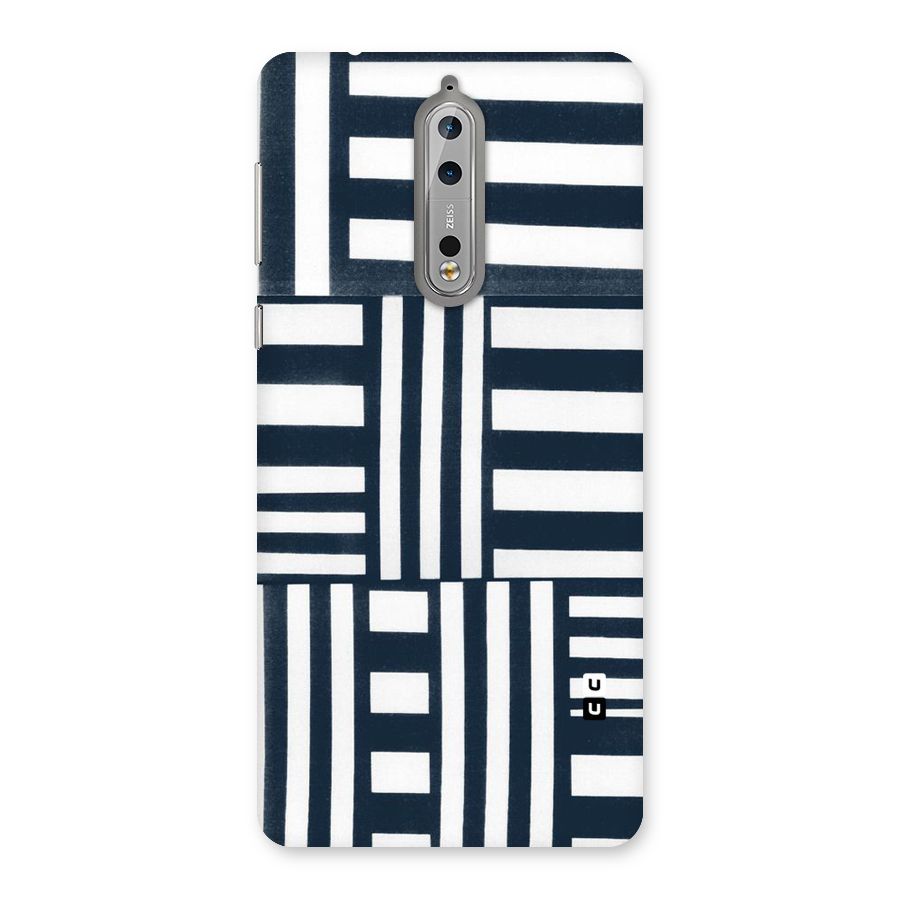 Square  Stripes Back Case for Nokia 8