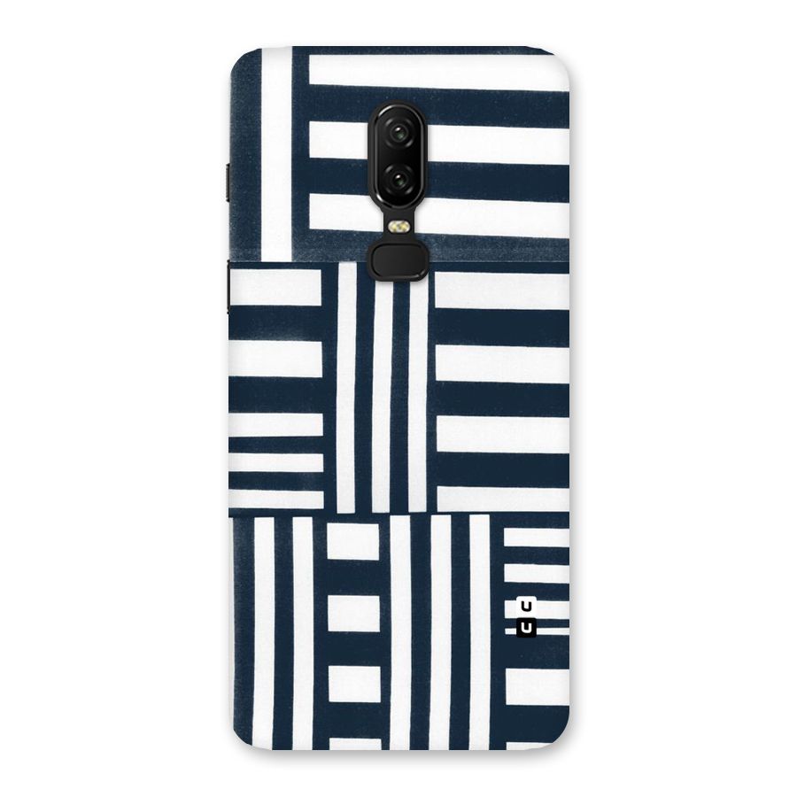Square  Stripes Back Case for OnePlus 6