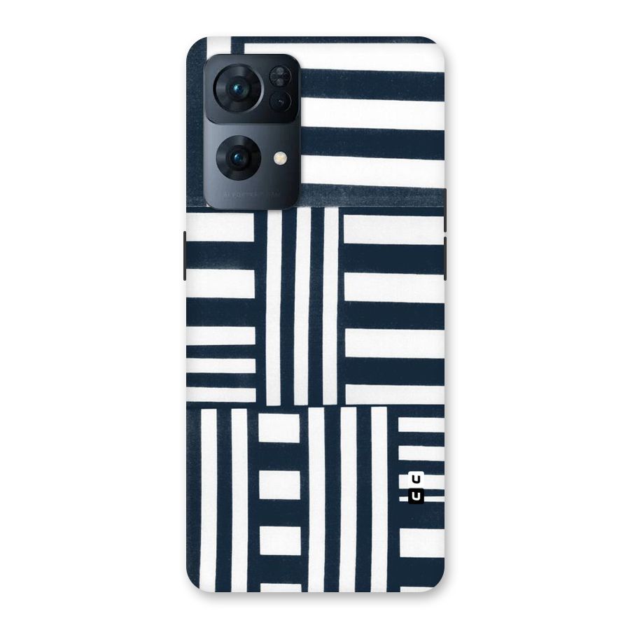 Square  Stripes Back Case for Oppo Reno7 Pro 5G