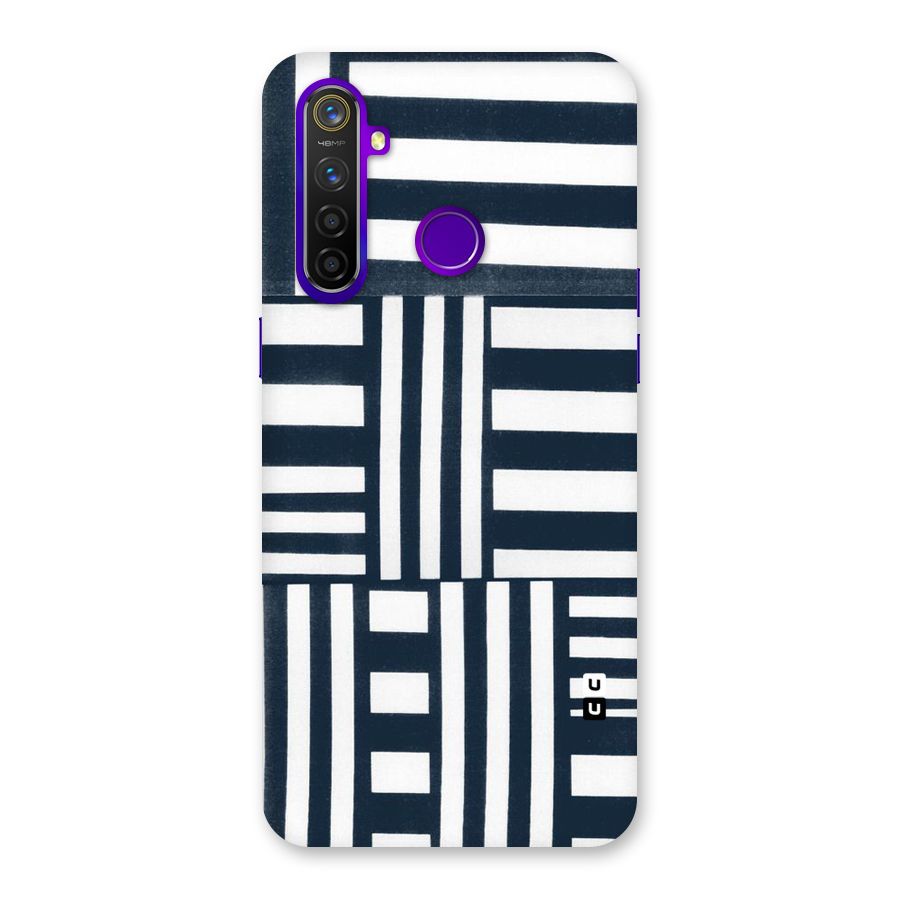 Square  Stripes Back Case for Realme 5 Pro