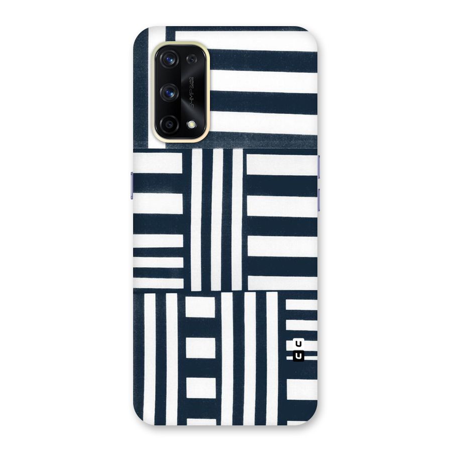 Square  Stripes Glass Back Case for Realme X7 Pro