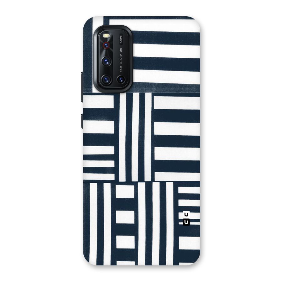 Square  Stripes Back Case for Vivo V19