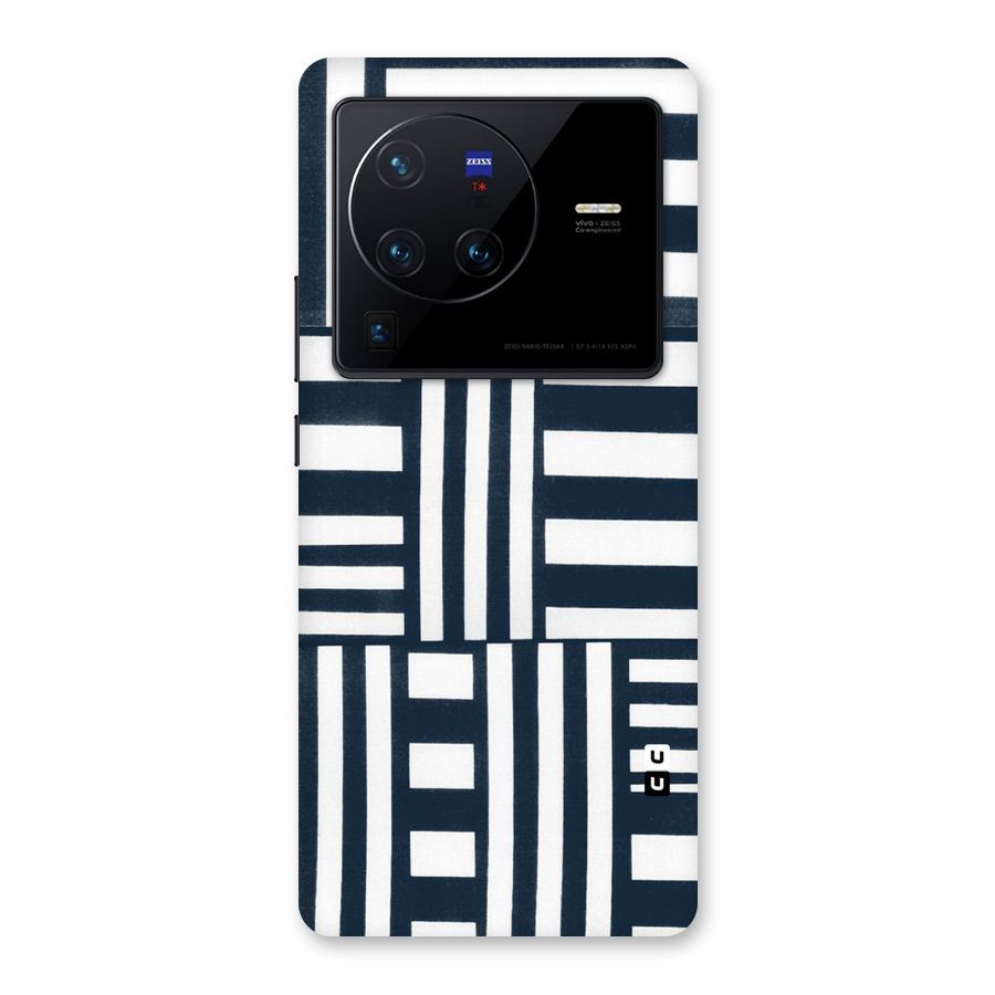 Square  Stripes Back Case for Vivo X80 Pro