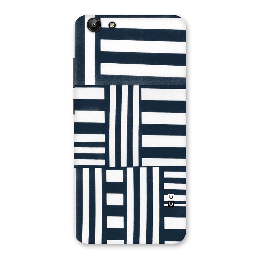Square  Stripes Back Case for Vivo Y69