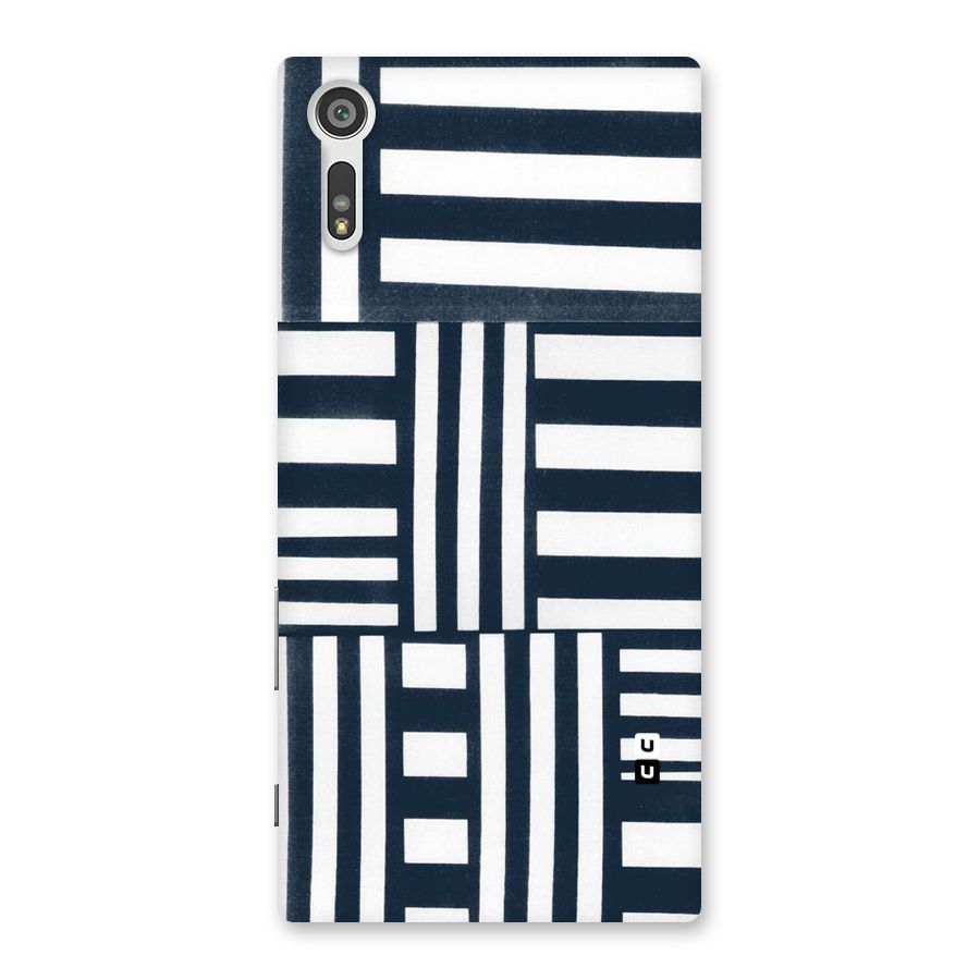 Square  Stripes Back Case for Xperia XZ