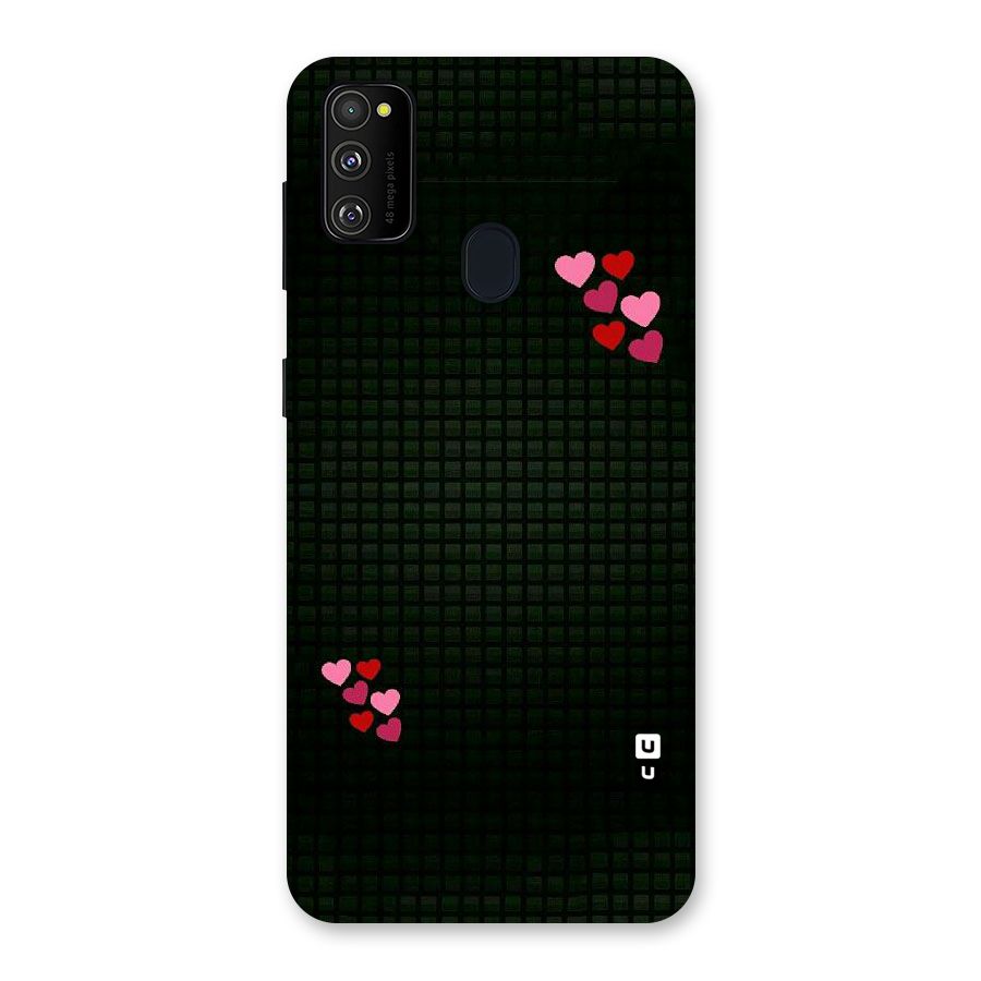 Square and Hearts Back Case for Galaxy M21