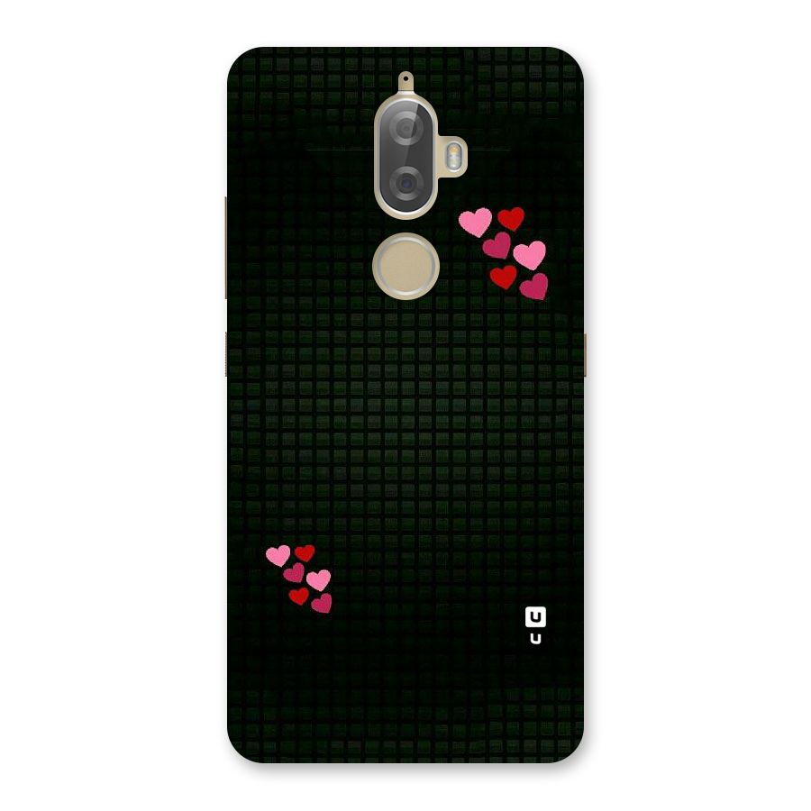 Square and Hearts Back Case for Lenovo K8 Plus