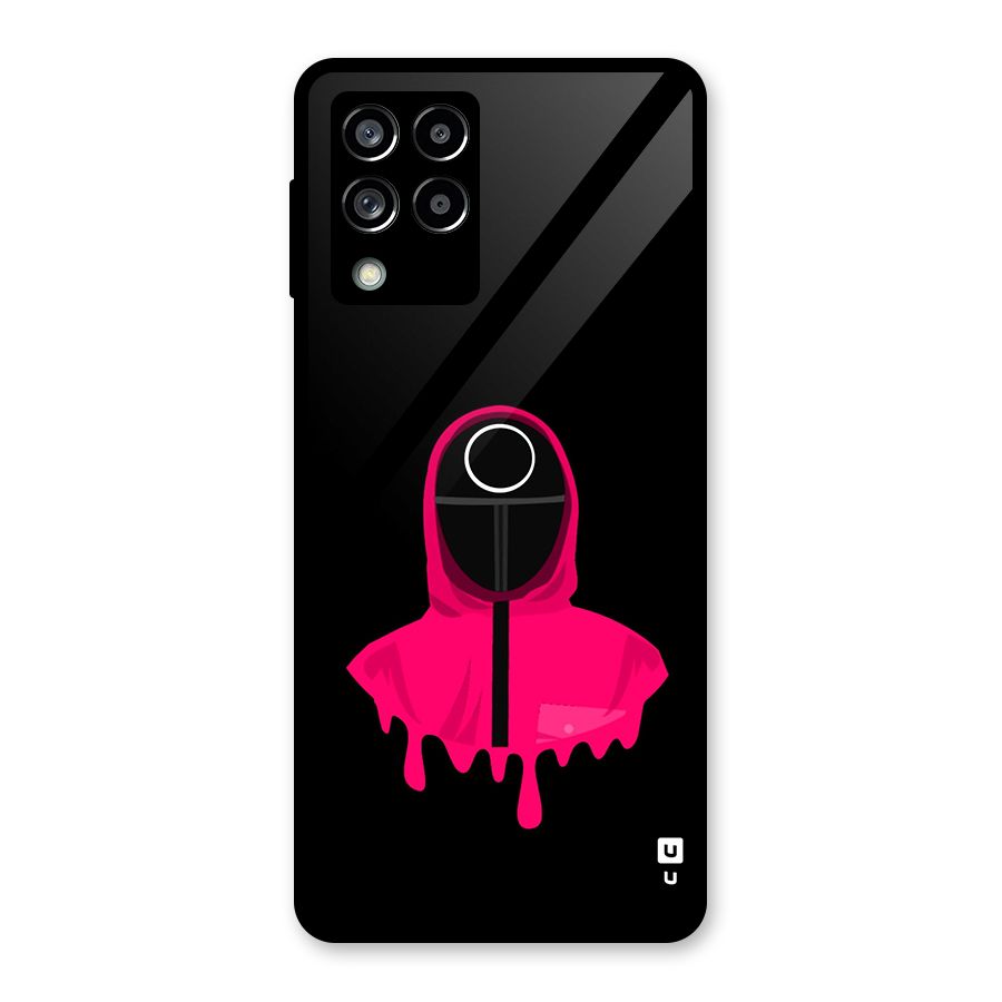 Squid Game Illustration Art Glass Back Case for Galaxy M53 5G