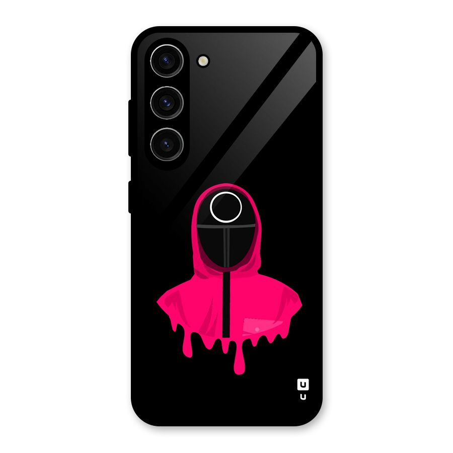 Squid Game Illustration Art Glass Back Case for Galaxy S23