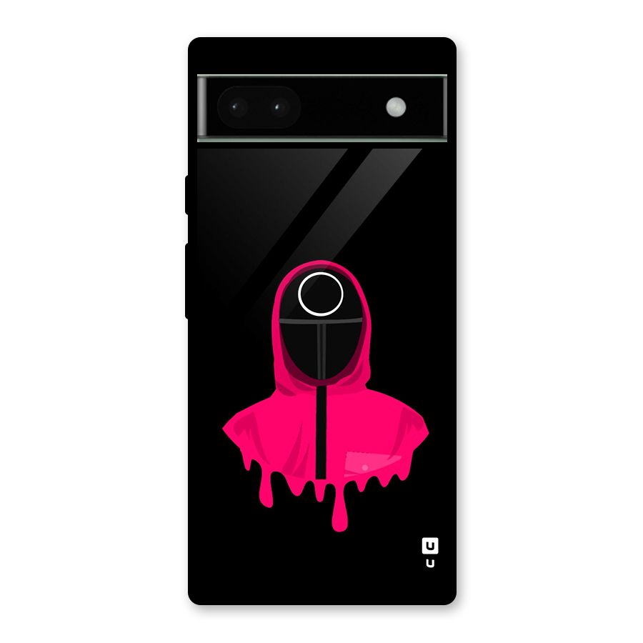 Squid Game Illustration Art Glass Back Case for Google Pixel 6a