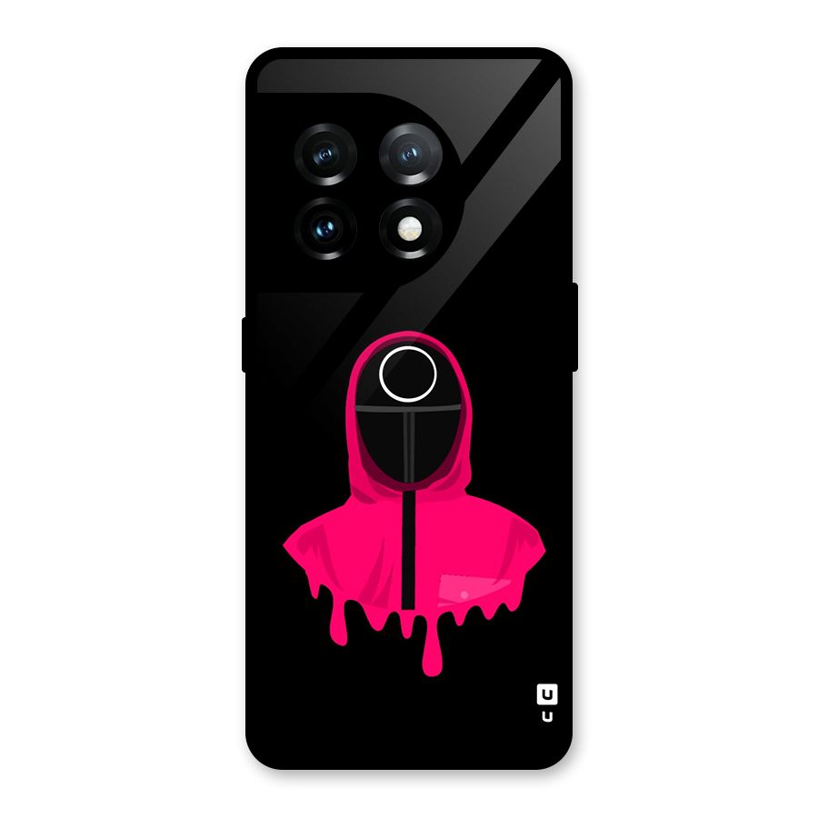 Squid Game Illustration Art Glass Back Case for OnePlus 11