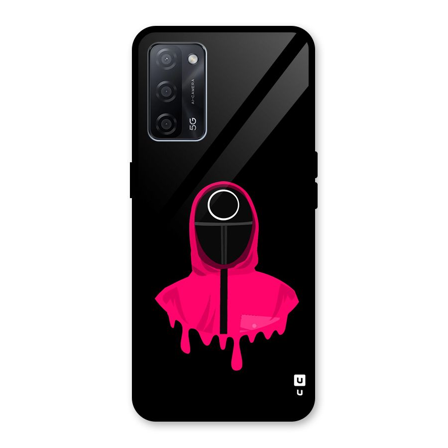 Squid Game Illustration Art Glass Back Case for Oppo A53s 5G