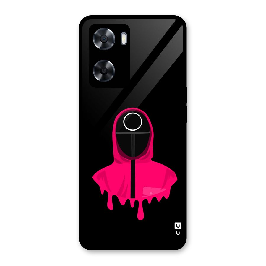 Squid Game Illustration Art Glass Back Case for Oppo A57 2022