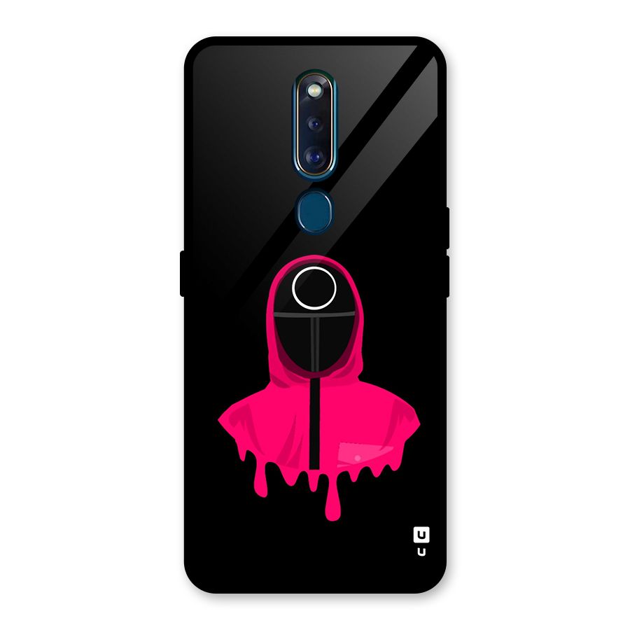 Squid Game Illustration Art Glass Back Case for Oppo F11 Pro