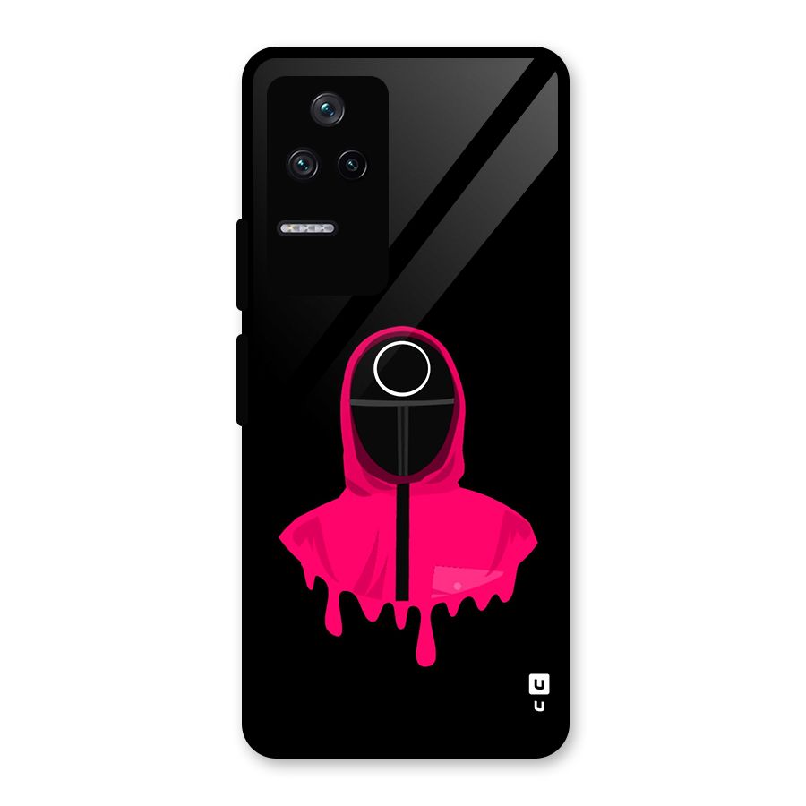 Squid Game Illustration Art Glass Back Case for Poco F4 5G
