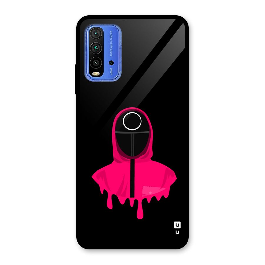 Squid Game Illustration Art Glass Back Case for Redmi 9 Power