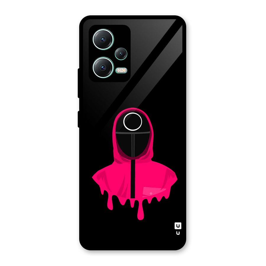 Squid Game Illustration Art Glass Back Case for Redmi Note 12 5G