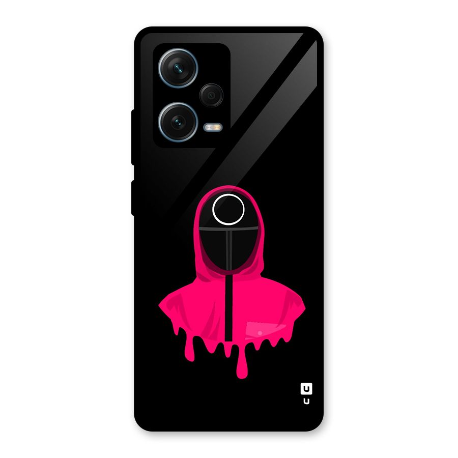 Squid Game Illustration Art Glass Back Case for Redmi Note 12 Pro Plus 5G